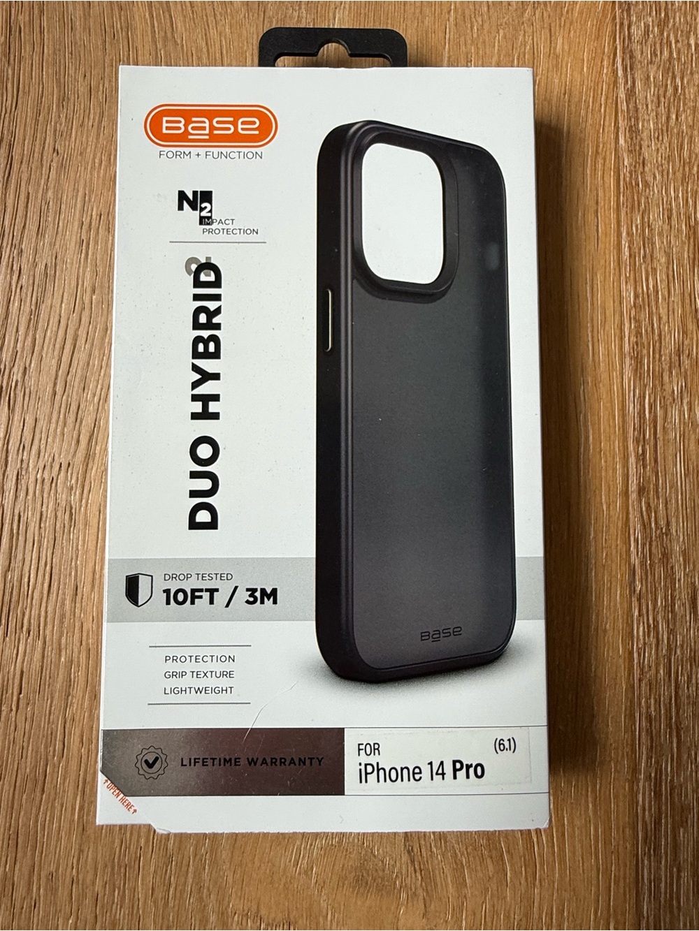 New Duo Hybrid Black iPhone 14 Pro 6.1” Case black grey case